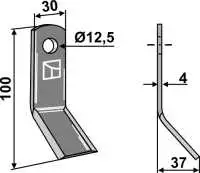 Y-Messer 100x30mm